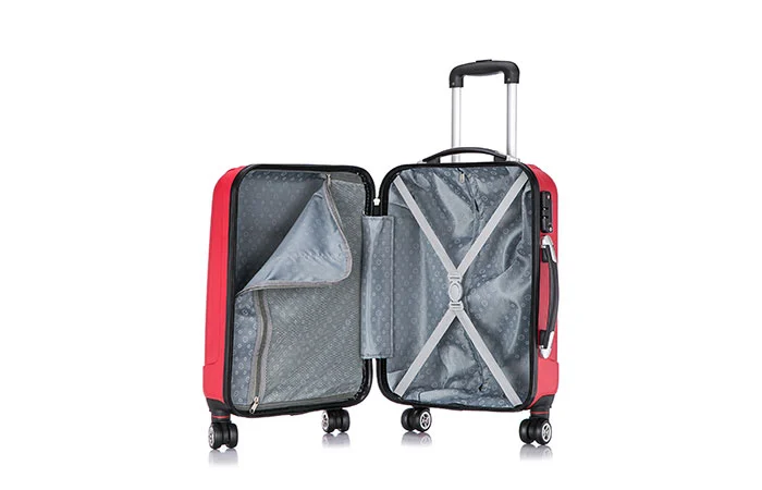 Abs Striped Rolling Luggage